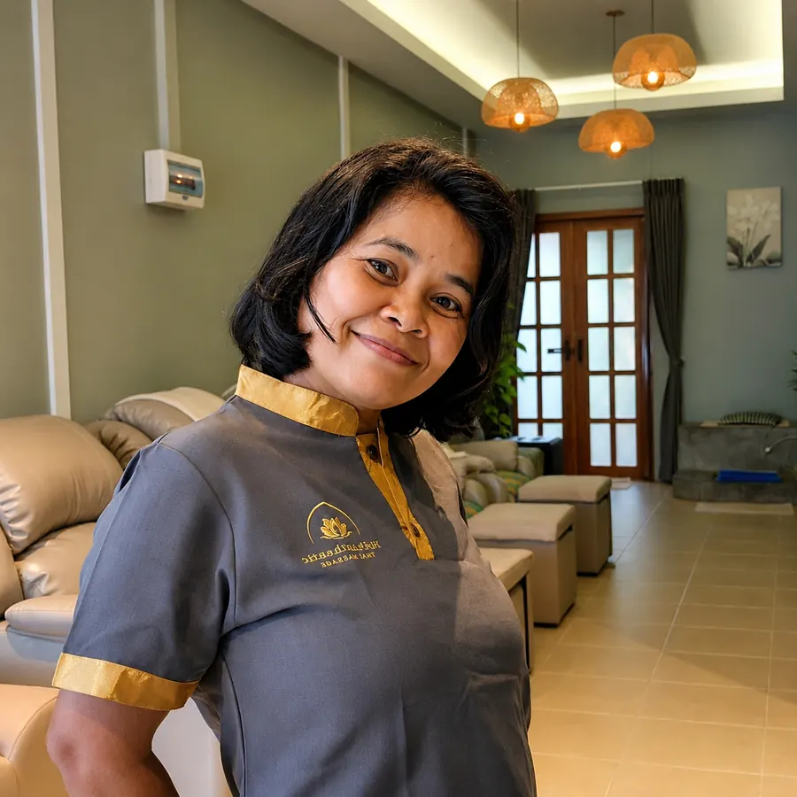 Massage therapist at Evergreen Spa Rawai Phuket